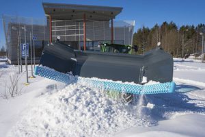 отвал снегоуборочный с гидравлическим регулятором