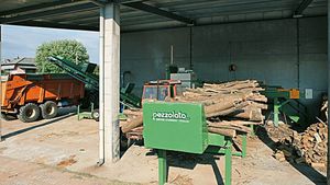 комбинированная пила/дровокол с циркулярной пилой