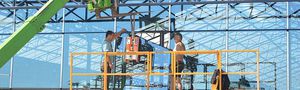 теплица с несколькими сводами