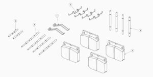 ремонтный комплект тормоза для JCB