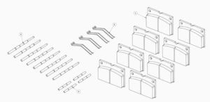 ремонтный комплект тормоза для JCB