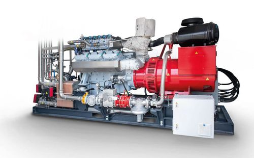 Электрогенератор на биогазе - BGA222 - agriKomp GmbH - стационарный / охлаждение воздухом / для когенерации