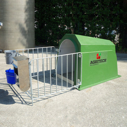 Будка для домашнего скота - AGRIBOX1C - AGRITECH S.R.L. - для телят / индивидуальная / из стали