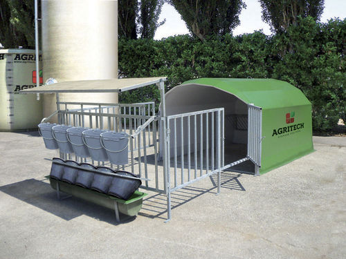 Будка для домашнего скота - AGRIBOX 5 - AGRITECH S.R.L. - для телят / коллективная / из стали