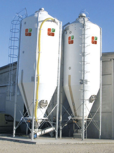 Зернохранилище для злаковых - MILKSILOS - AGRITECH S.R.L. - из нержавеющей стали / из стекловолокна