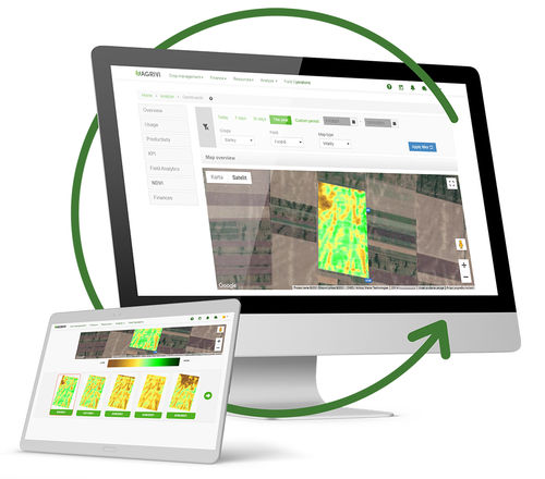 Программное обеспечение для управления - AGRIVI - для контроля / сельскохозяйственное / режим реального времени
