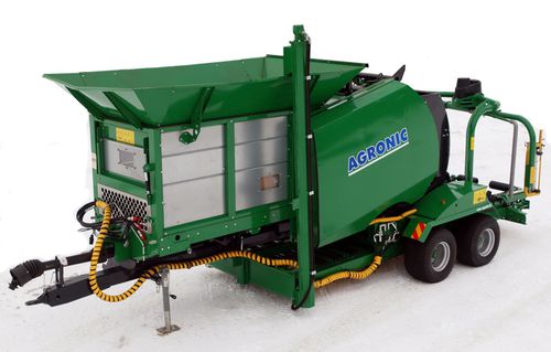 Пресс для круглых кип - MR 820,MR 1210 - AGRONIC OY - с фиксированной камерой / с машиной для обсыпки