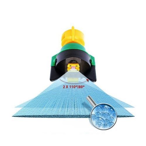 Сопло из керамики - TurboDrop® TD-DF Standard - agrotop GmbH - из пластика / с двойным плоскоструйным распылением / трубка Вентури