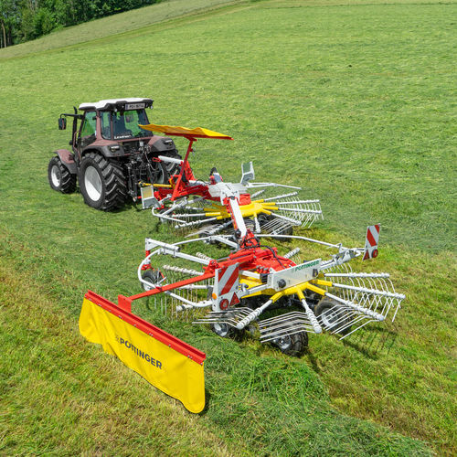 Ротационный валкообразователь - TOP A series - PÖTTINGER Landtechnik GmbH - с центральной выгрузкой / двухроторный