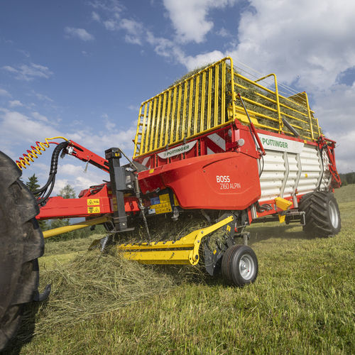 Прицеп самозагружающийся - BOSS 2000 ALPIN - PÖTTINGER Landtechnik GmbH - одноосный / сельскохозяйственный / для корма