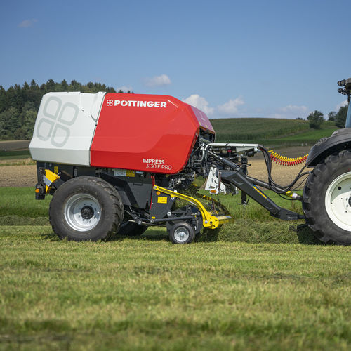 Пресс для круглых кип - IMPRESS F series - PÖTTINGER Landtechnik GmbH - с фиксированной камерой / с машиной для обсыпки / для силосования