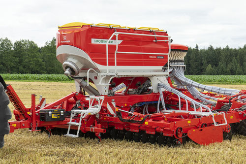 Механическая линейная сеялка - TERRASEM series - PÖTTINGER Landtechnik GmbH - с зубьями / сошниковая / 24 ряда