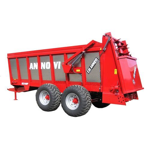 Прицепной разбрасыватель навоза - RS 140P - Annovi F.lli di Annovi Marino srl - с вертикальными щетками / двухосный
