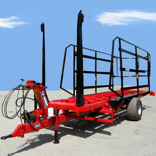 Прицеп-платформа - ARB 8 - Annovi F.lli di Annovi Marino srl - одноосный / для тюков / 10 T ... 20 T