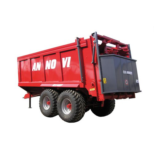 Прицепной разбрасыватель навоза - RS 140P - Annovi F.lli di Annovi Marino srl - с вертикальными щетками / тандем