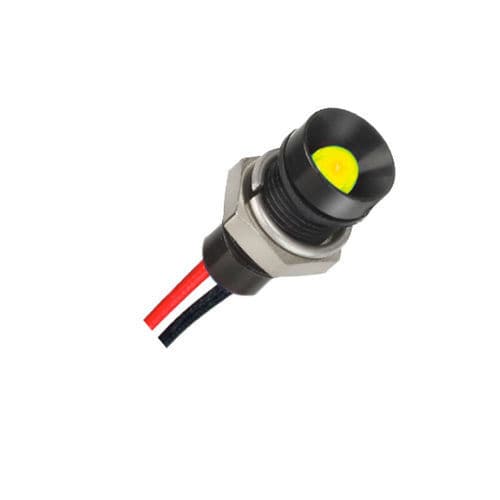 Светодиодная сигнальная лампа - Q8R3BXXHY24E - APEM GmbH - желтая / фиксированная / с кабелем