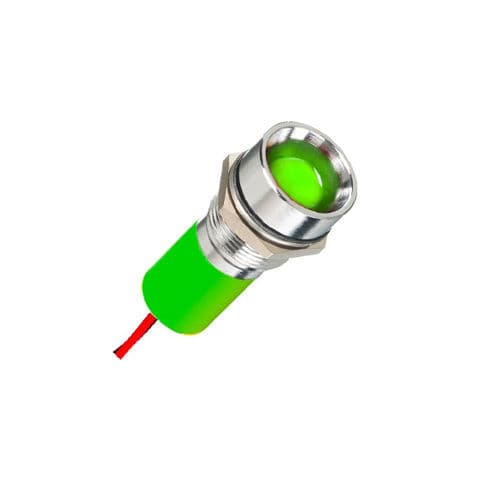 Светодиодная сигнальная лампа - Q12R3CXXSG220E - APEM GmbH - зеленая / фиксированная / с кабелем