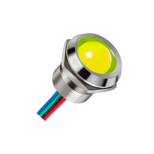Светодиодная сигнальная лампа - Q22P5CXXSY110E - APEM GmbH - желтая / фиксированная / с кабелем
