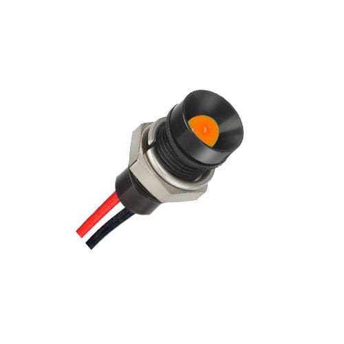 Светодиодная сигнальная лампа - Q6R5BXXO02E - APEM GmbH - оранжевая / фиксированная / с кабелем