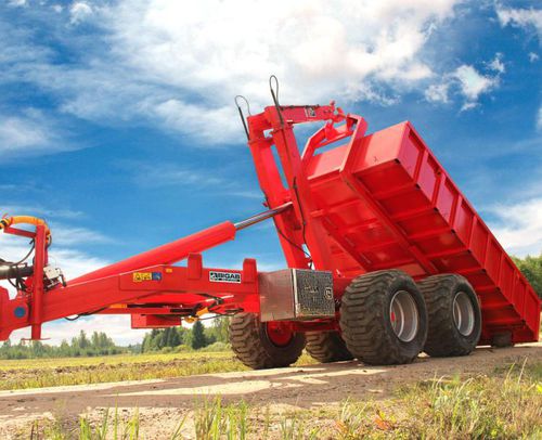 Прицеп с крюковым подъемником - BIGAB 15-19T - AS FORS MW - опрокидной / двухосный / сельскохозяйственный