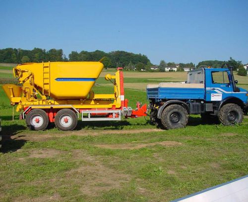 Прицеп с крюковым подъемником - BIGAB 8-12 - AS FORS MW - опрокидной / двухосный / сельскохозяйственный