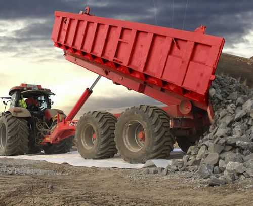Прицеп с крюковым подъемником - BIGAB 15–19 - AS FORS MW - опрокидной / двухосный / сельскохозяйственный