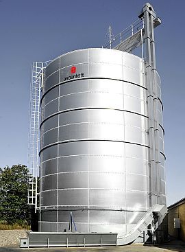 Зернохранилище для злаковых - Assentoft Silo - из металла / круглое