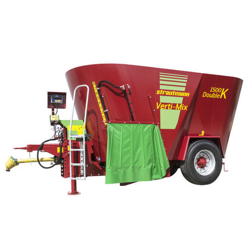 Вертикальный винтовой смеситель -  Verti-Mix Double K - B. Strautmann & Söhne GmbH u. Co. KG - прицепной / с боковой разгрузкой / с 2 винтами
