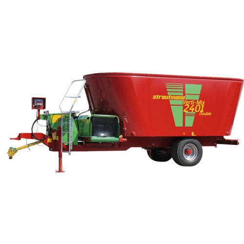 Вертикальный винтовой смеситель -  Verti-Mix Double - B. Strautmann & Söhne GmbH u. Co. KG - прицепной / с фронтальной разгрузкой / с 2 винтами