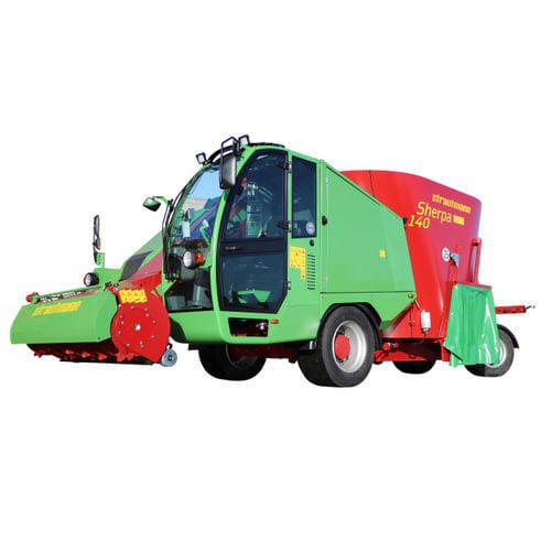 Вертикальный винтовой смеситель - Sherpa - B. Strautmann & Söhne GmbH u. Co. KG - самоходный / с боковой разгрузкой / простой винт