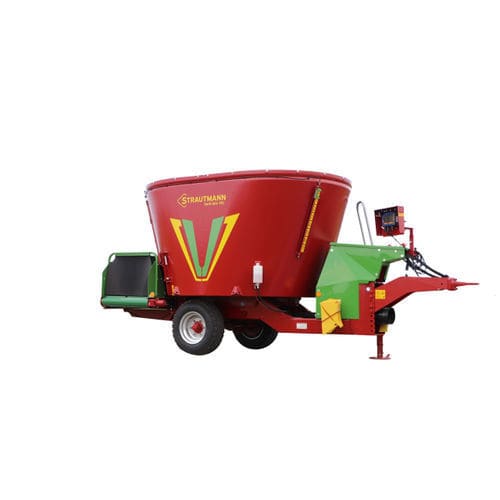 Вертикальный винтовой смеситель - Verti-Mix - B. Strautmann & Söhne GmbH u. Co. KG - прицепной / с боковой разгрузкой / простой винт