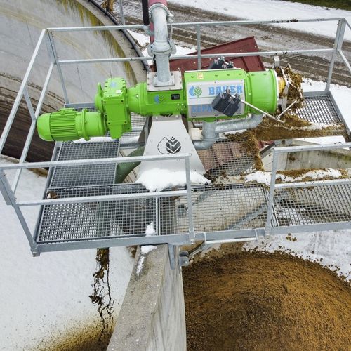 Винтовой фазовый сепаратор - S855 GB - BAUER Ges.m.b.H. Röhren- und Pumpenwerk - для соломы