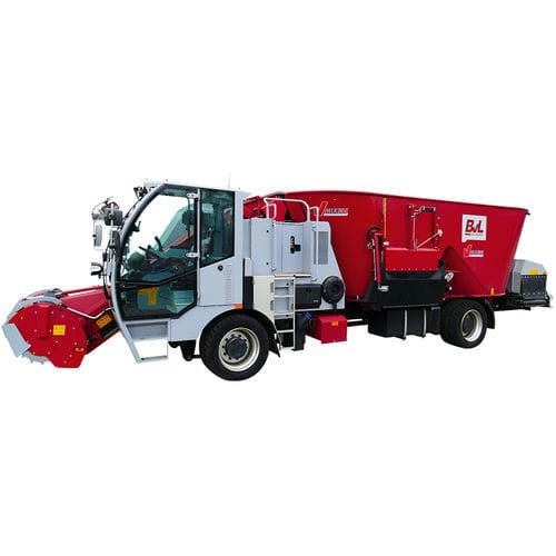 Вертикальный винтовой смеситель - V-MIX DRIVE MAXIMUS PLUS 2S - Bernard van Lengerich Maschinenfabrik GmbH & Co. KG - самоходный / с боковой разгрузкой / с 2 винтами