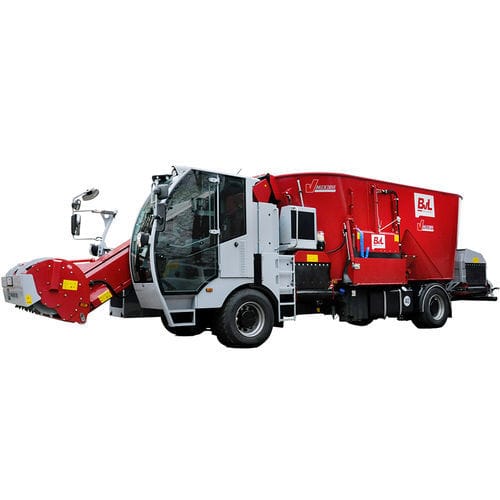 Вертикальный винтовой смеситель - V-MIX DRIVE MAXIMUS GIANT 2S - Bernard van Lengerich Maschinenfabrik GmbH & Co. KG - самоходный / с боковой разгрузкой / с 2 винтами