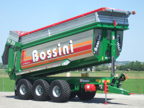 Опрокидной прицеп - RA3 200/7     - BOSSINI s.r.l. - трехосный / сельскохозяйственный / с гидравлической тормозной системой
