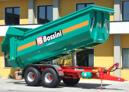 Опрокидной прицеп - RA160/L       - BOSSINI s.r.l. - двухосный / сельскохозяйственный / с механической тормозной системой