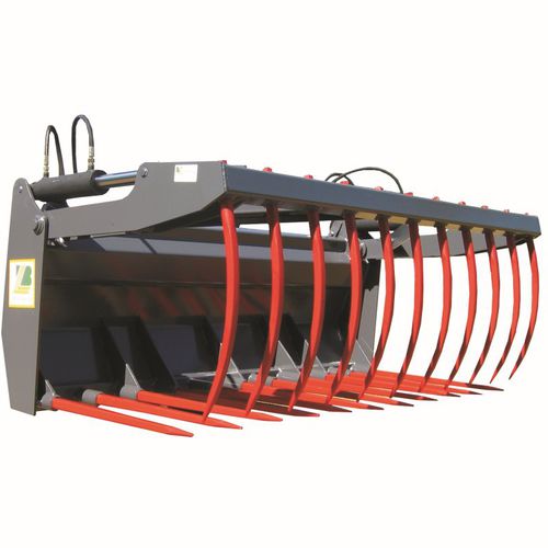 Вилы для мусора - D45-D46 Silage fork with grapple - Bressel und Lade Maschinenbau GmbH - с гидравлическим регулятором / с захватом / для установки на трактор