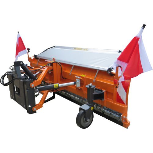 Прямой отвал снегоуборочный - W36 Snow bade type SRS - Bressel und Lade Maschinenbau GmbH - с гидравлическим регулятором / с резиновым скребком / на тракторе с передней сцепкой на три точки