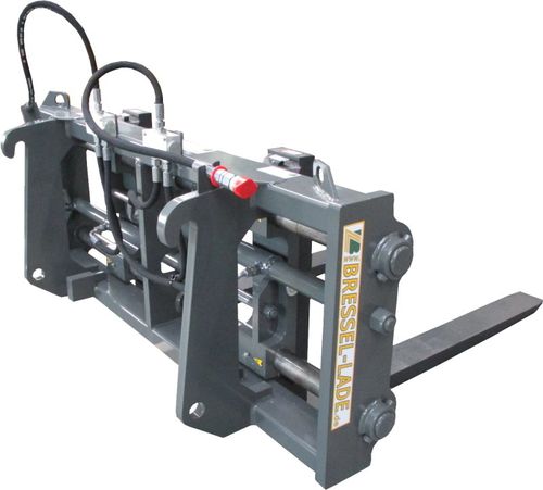 Вилы с поддоном - H20 Pallet fork with hydraulic adjustable tines - Bressel und Lade Maschinenbau GmbH - с 2-мя зубьями / с гидравлическим регулятором / для установки на трактор