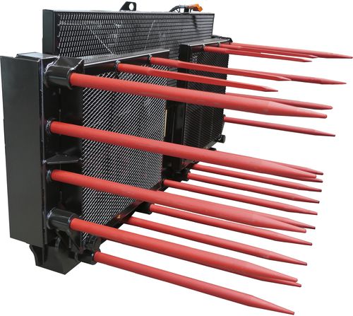 Вилы для силосования - D35 Green forage fork - foldable - Bressel und Lade Maschinenbau GmbH - с гидравлическим регулятором / заднего монтажа / откидной