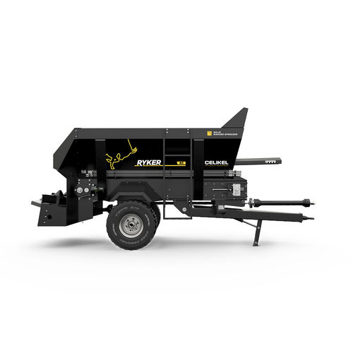 Прицепной разбрасыватель навоза - Ryker R5 - CELIKEL AGRICULTURAL MACHINERY INC - с горизонтальными щетками / двухосный / компост