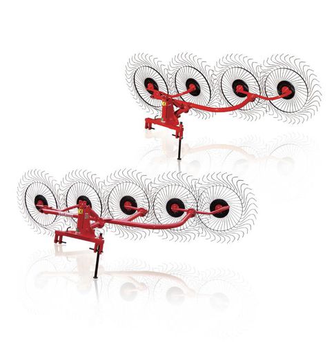 Солнечный валкообразователь - Finger Wheel Rake With 5 Rakes - Celmak Agriculture Machinery - с боковой выгрузкой / с центральной выгрузкой / с несколькими роторами