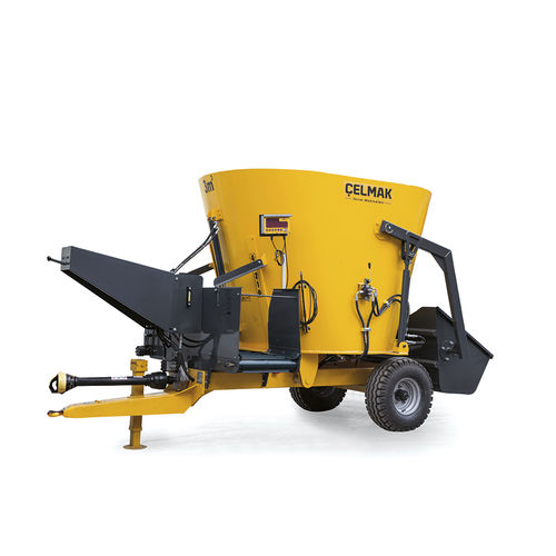 Горизонтальный винтовой смеситель -  3m³ Vertical Mixing Vagon - Celmak Agriculture Machinery - прицепной / с боковой разгрузкой / самозагружающийся