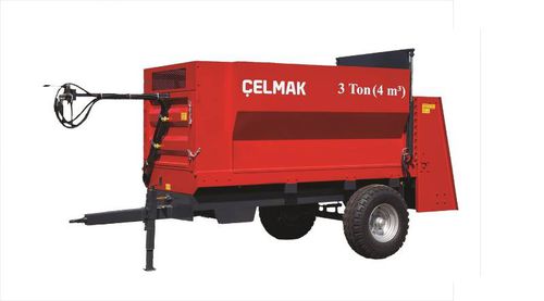 Прицеп-самосвал - 3 Tonne 4 m³ Solid manure trailer - Celmak Agriculture Machinery - опрокидной / одноосный / сельскохозяйственный