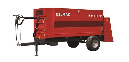 Прицеп-самосвал - 5 Tonne 6 m³ Solid manure trailer - Celmak Agriculture Machinery - опрокидной / одноосный / сельскохозяйственный