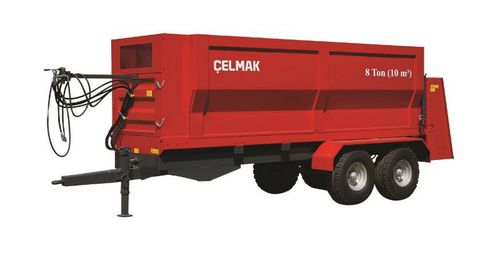 Прицеп-самосвал - 8 Tonne 10 m³ Solid manure trailer - Celmak Agriculture Machinery - опрокидной / тандемный / сельскохозяйственный