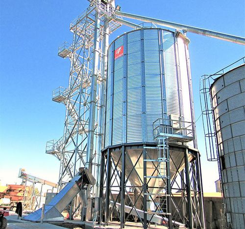 Зернохранилище для злаковых - CHT series - Chief Agri - из металла / с бункером / с плоским дном