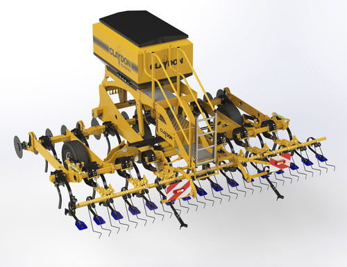 Механическая линейная сеялка - M4.8 EVOLUTION - Claydon Yield-o-Meter Ltd. - с зубьями / для установки на трактор / сцепка на три точки