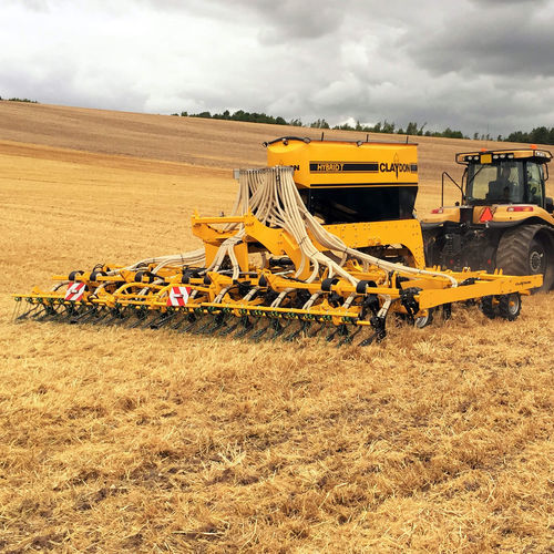 Механическая сеялка прямого посева - Hybrid T8 - Claydon Yield-o-Meter Ltd. - с зубьями / прицепная