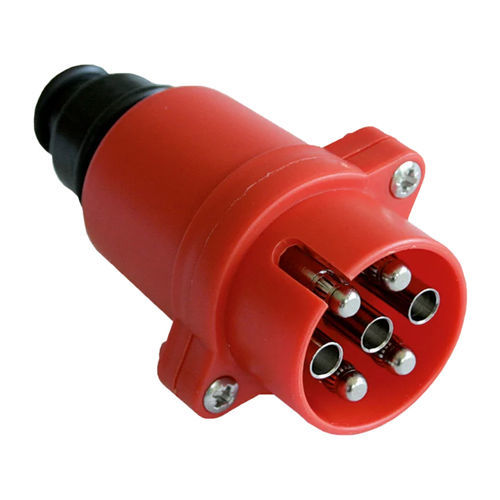 Соединитель штекер - 201023 - ERICH JAEGER GmbH + Co. KG - 7 полюсов / 12 В / из никелевой латуни